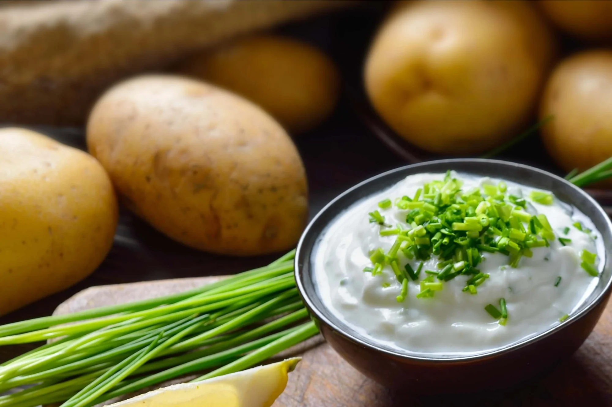 Kartoffeln und Sumak-Quark mit BIO PLANETE Leinöl