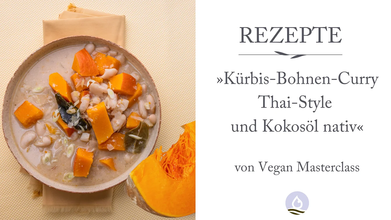 Kürbis-Bohnen-Curry mit BIO PLANÈTE Kokosöl nativ
