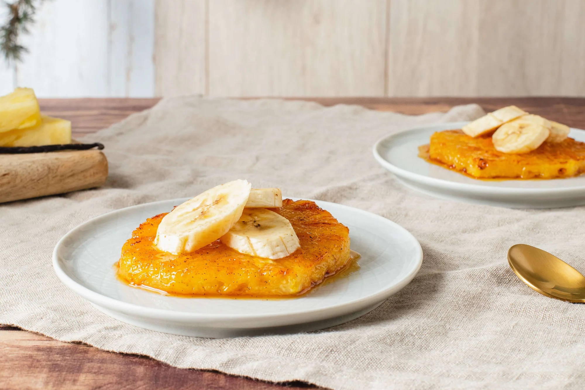 Flambierte Ananas mit BIO PLANETE Kokosöl