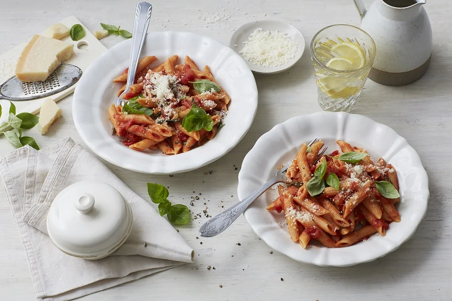Pasta Arrabiata mit BIO PLANÈTE Ölkomposition für Pizza & Pasta