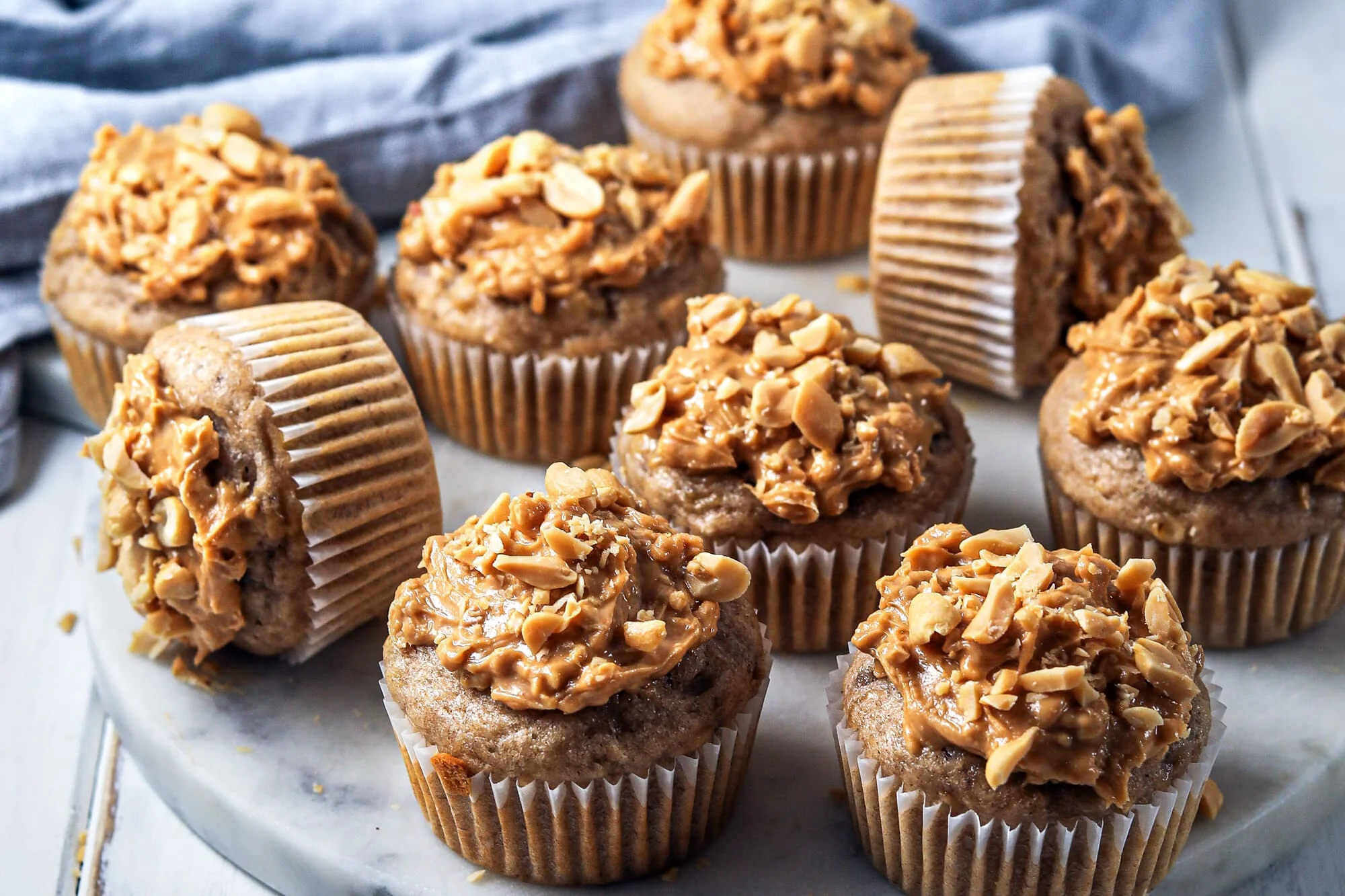 Vegane Bananen-Erdnusmuffins mit BIO PLANETE Shea Butter