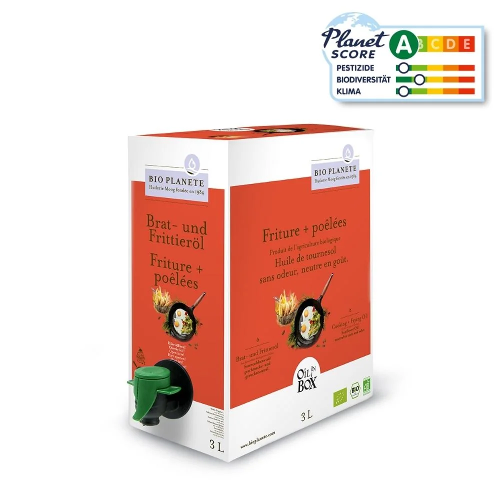 BIO PLANÈTE Bratöl gedämpft 3L Oil in Box