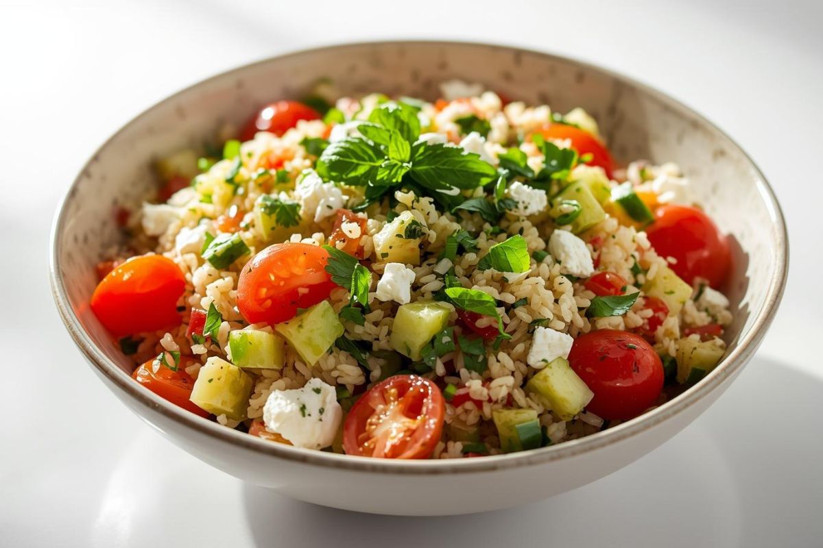 Taboulé mit Reis & Omega Silver