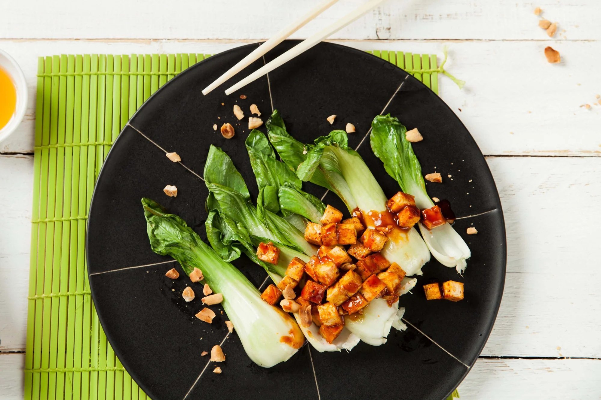 Pak Choi mit Erdnuss-Chili Note und BIO PLANETE Woköl