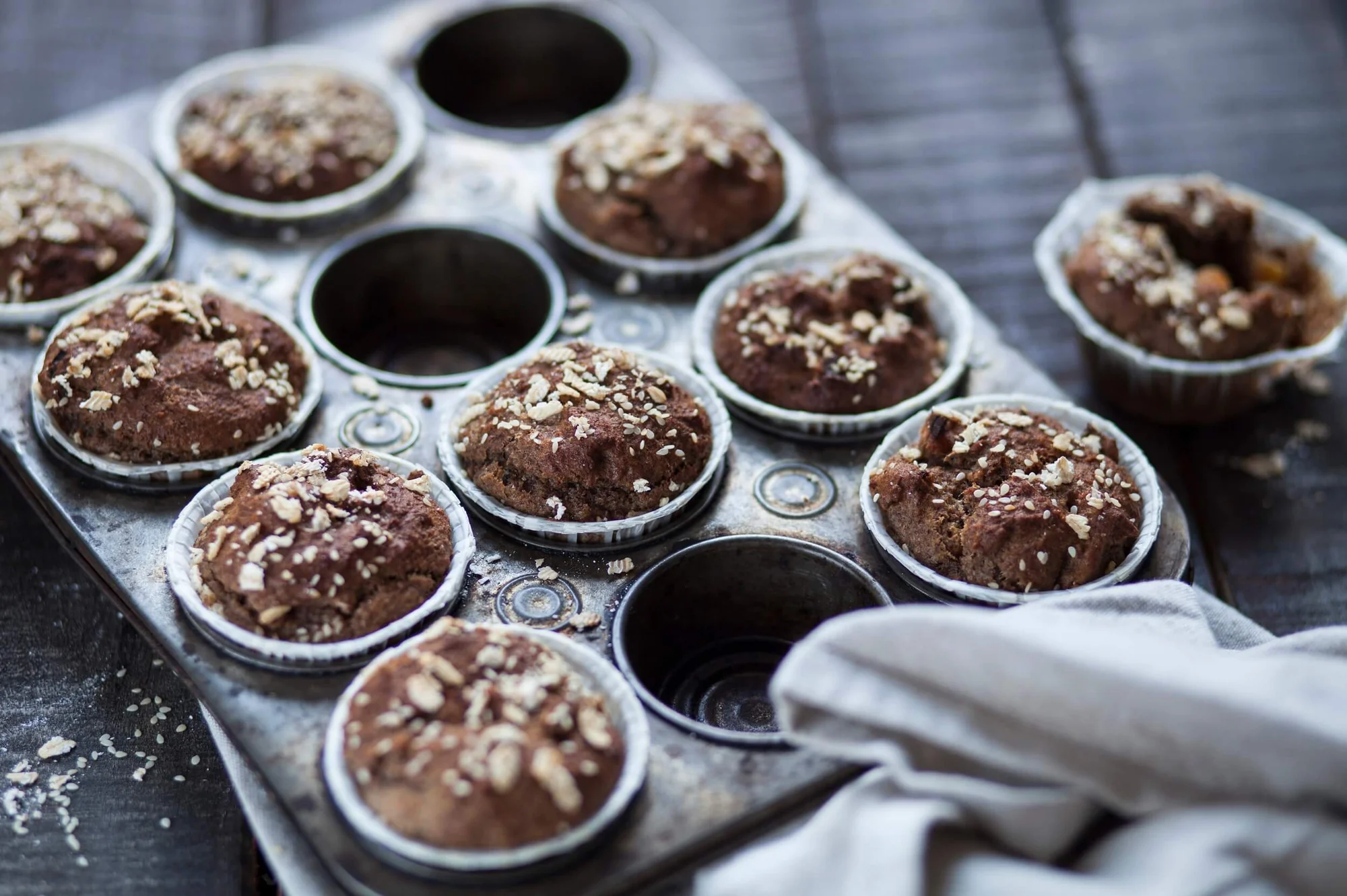 Müsli-Muffins mit BIO PLANETE Olivenöl mild nativ extra