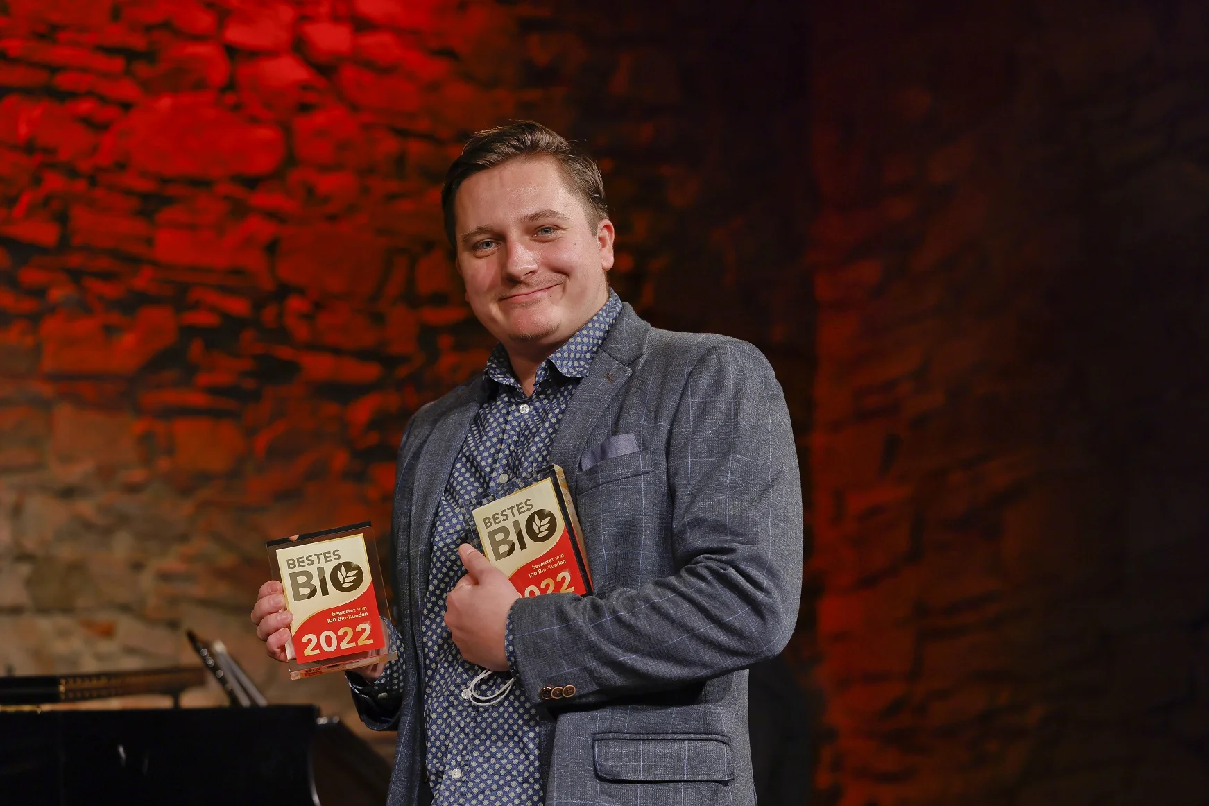 Übergabe der Auszeichnung Bestes Bio