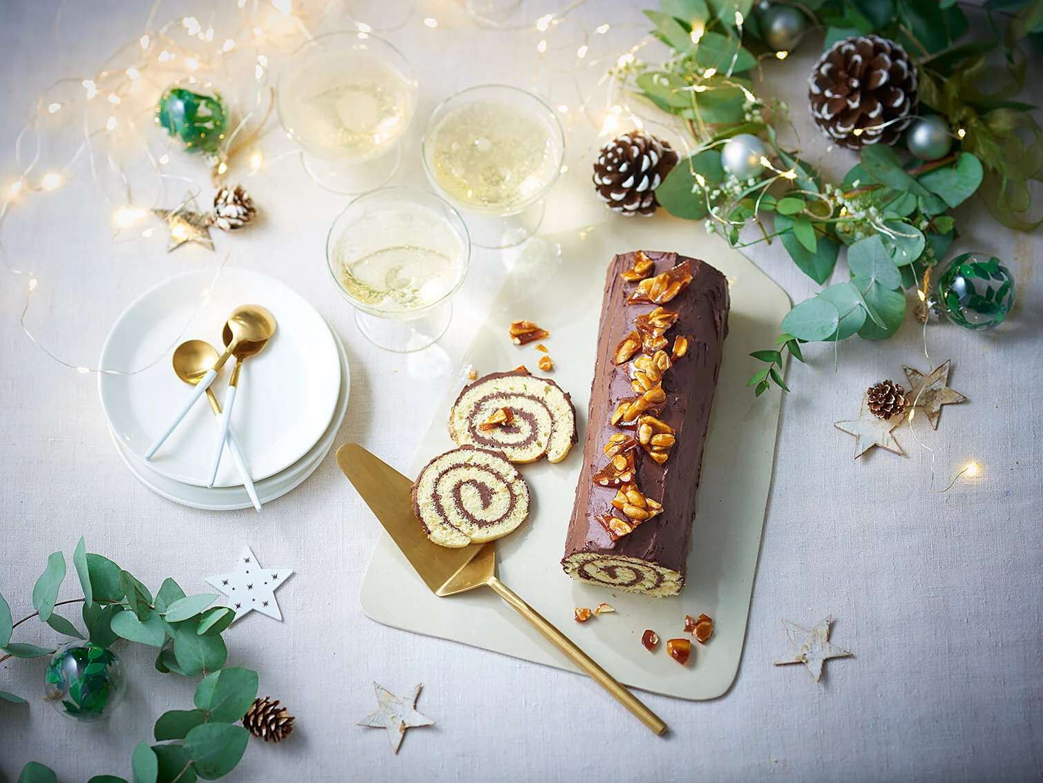 Buche de Noel mit BIO PLANETE Erdnussöl geröstet