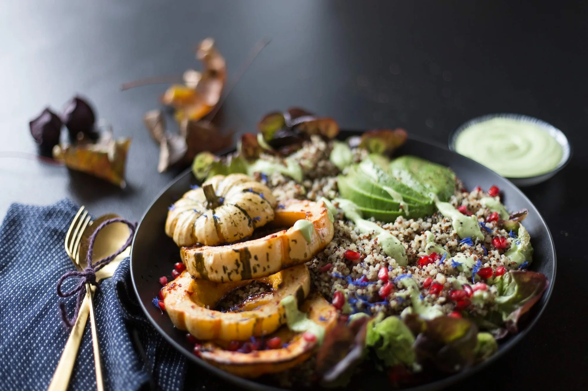 Kürbisbowl mit BIO PLANETE Erdnussöl geröstet