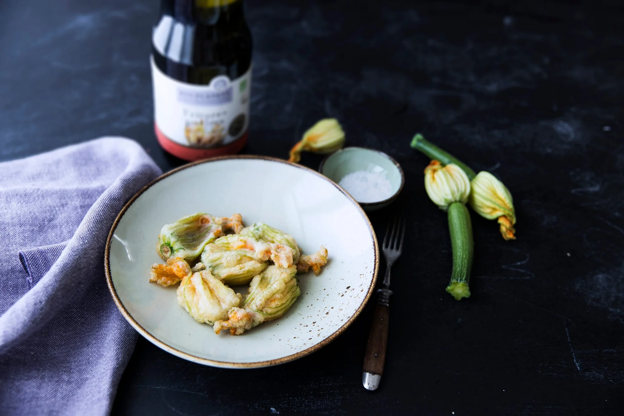 Gefüllte Zucchiniblüten mit BIO PLANETE Bratöl