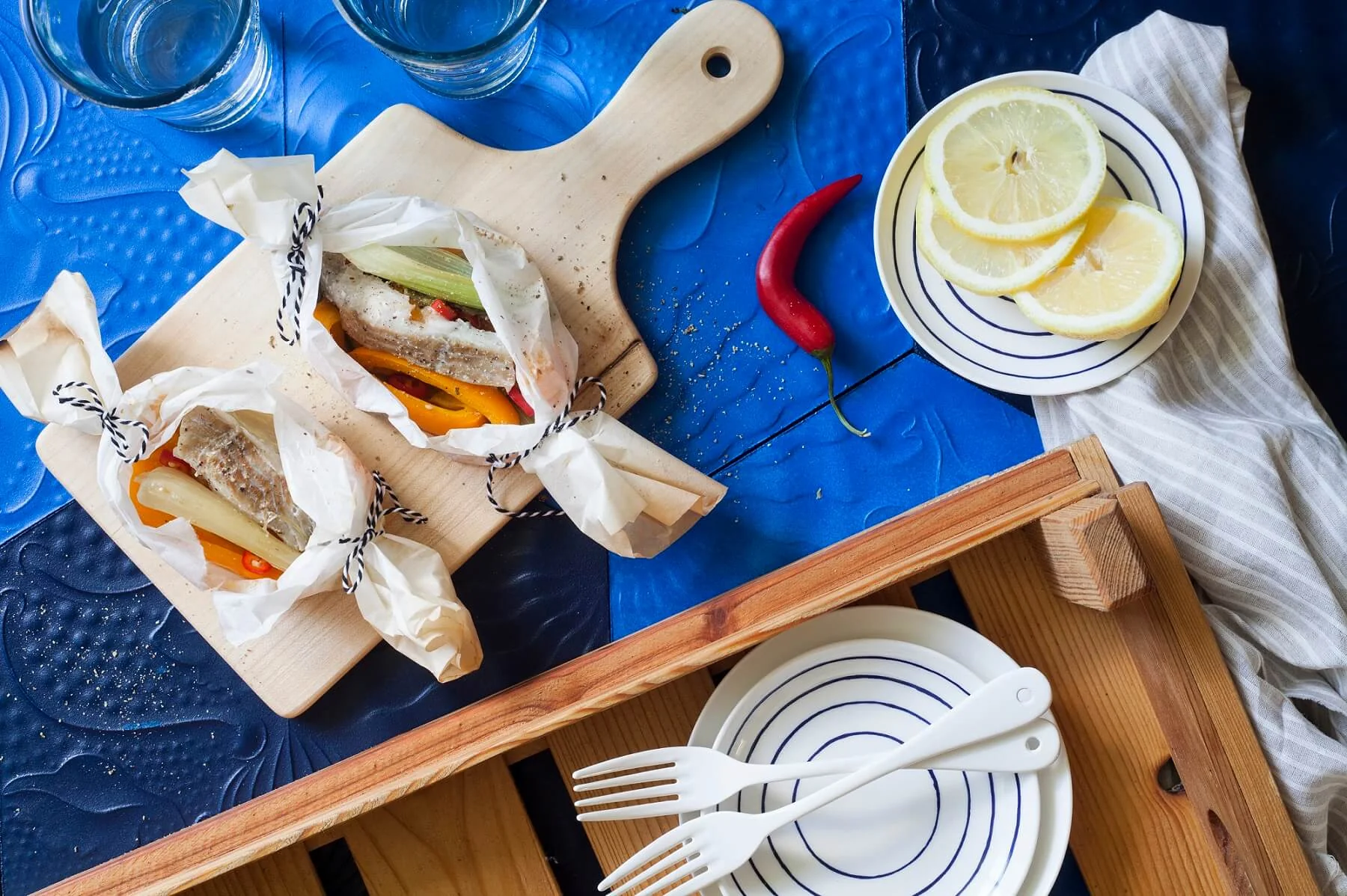 Fisch-Gemüsepäckchen BIO PLANETE Olivenöl fruchtig nativ extra