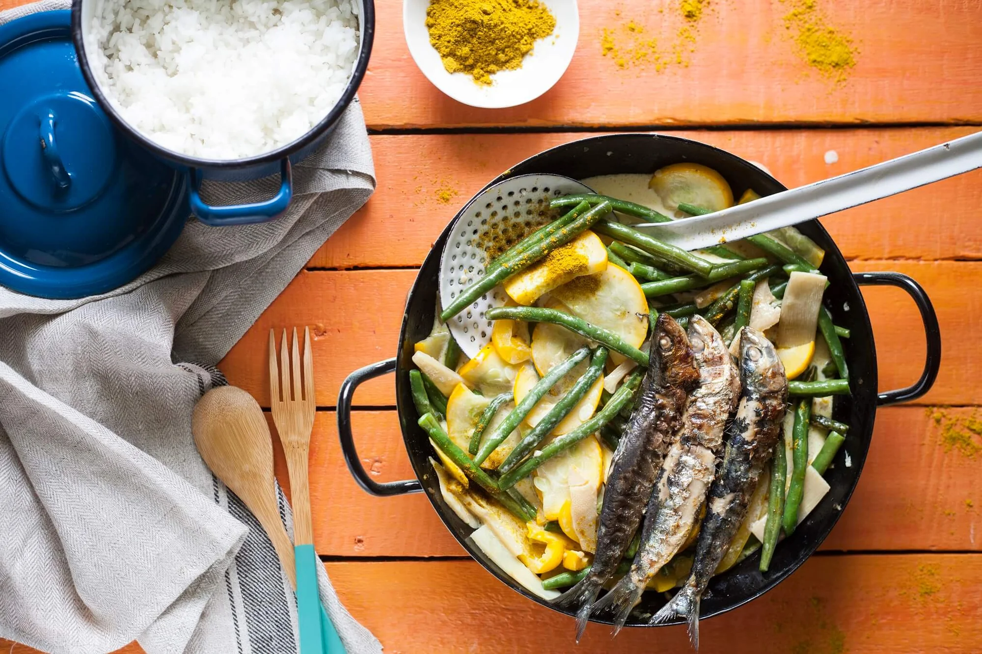 Fisch-Curry a la Sarbonidos mit BIO PLANETE Kokosöl nativ