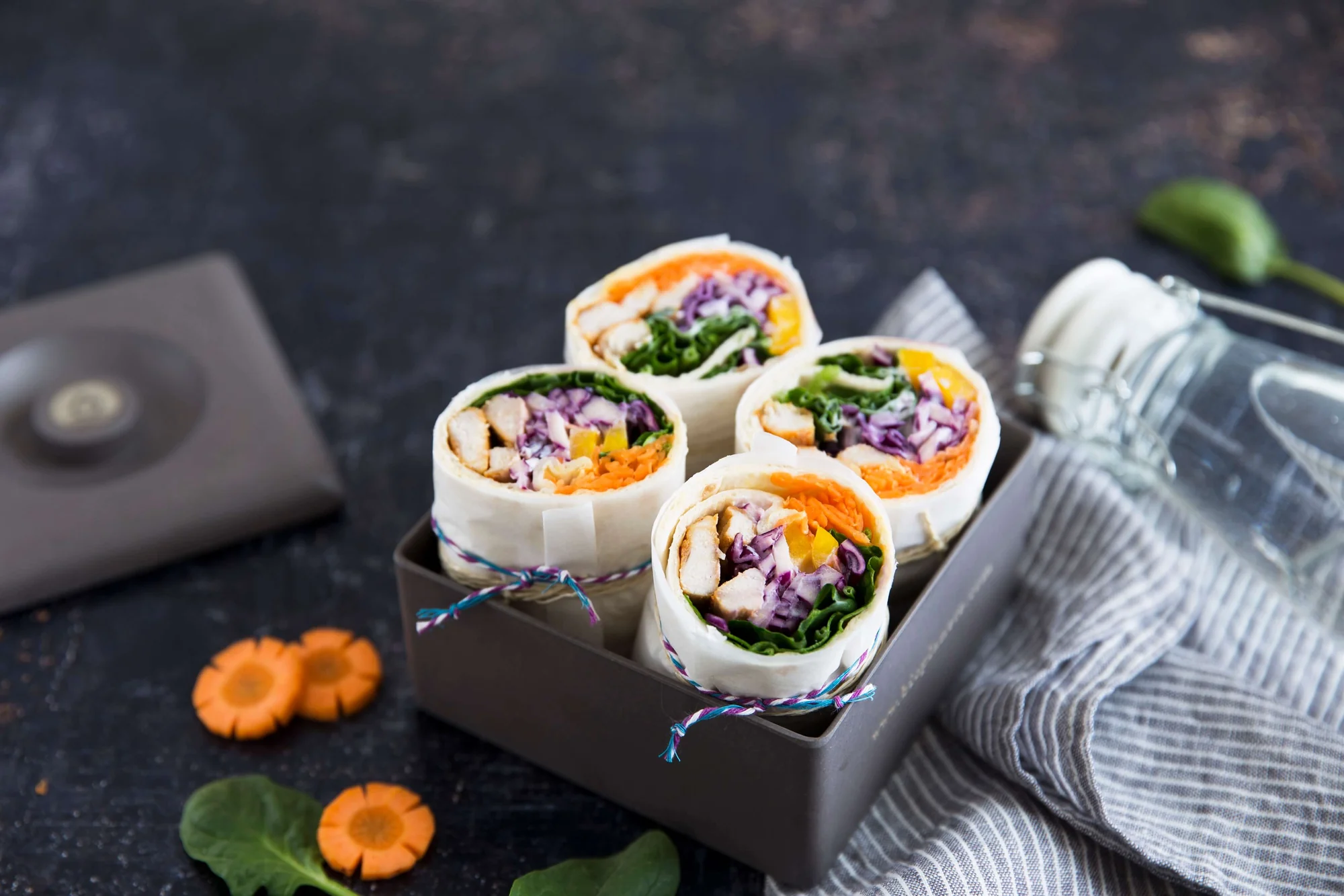 Hähnchenwraps mit BIO PLANETE Omega Red Leinöl
