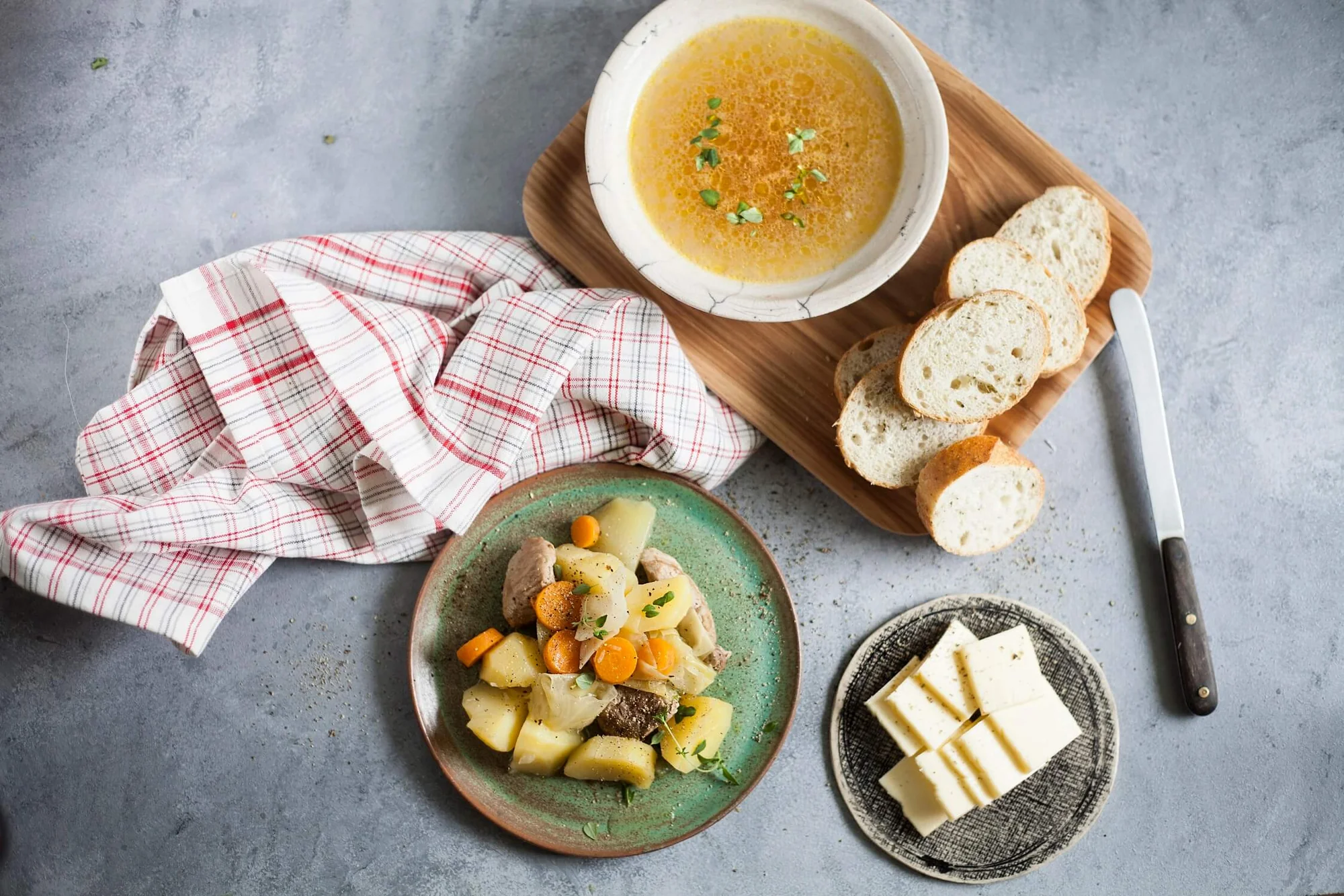 Sopa Transmontana - spanische Bergsuppe mit BIO PLANETE Brat-Olivenöl