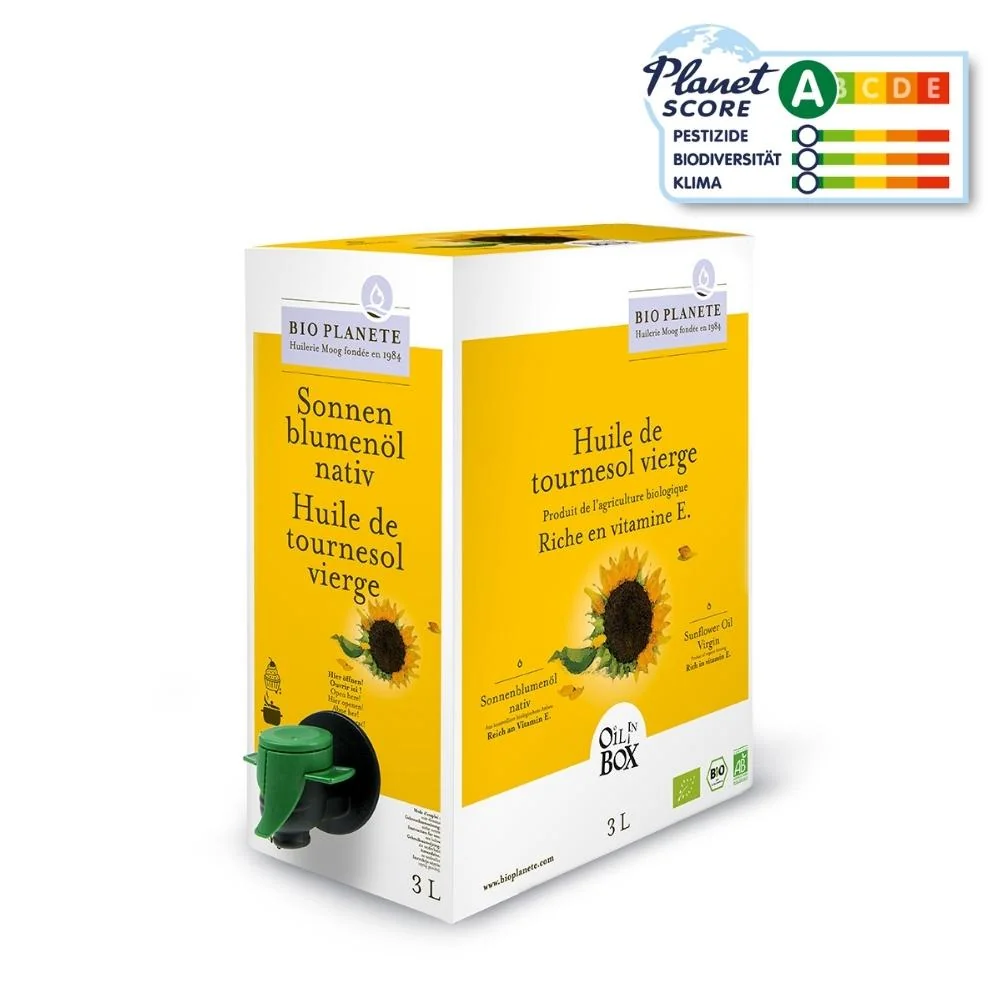 BIO PLANÈTE Sonnenblumenöl nativ 3L Oil in Box
