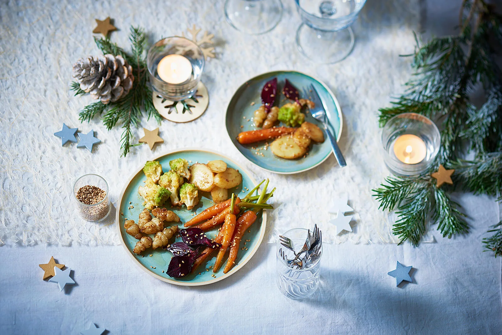 Warmes Wintergemuese mit BIO PLANETE Sesamoel geroestet