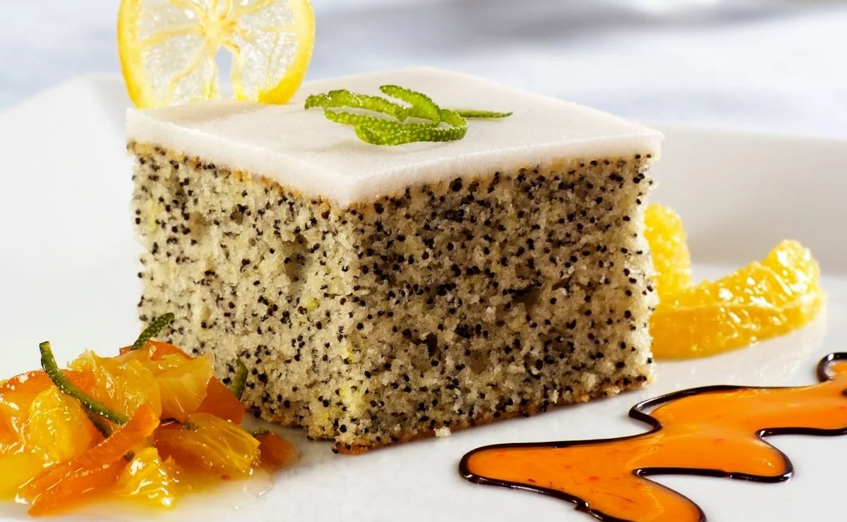 Mohnkuchen vom Blech zubereitet mit BIO PLANETE Brat- und  Backöl