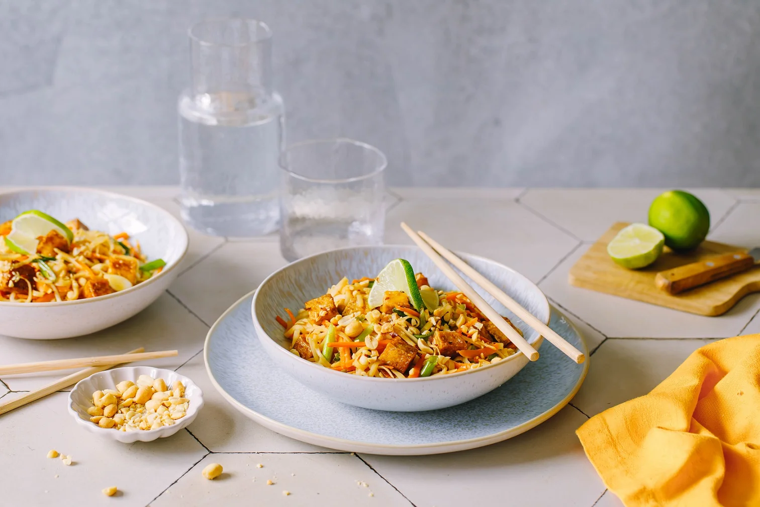 Pad Thai mit Tofu und BIO PLANÈTE  Ölkomposition für die Thai-Küche