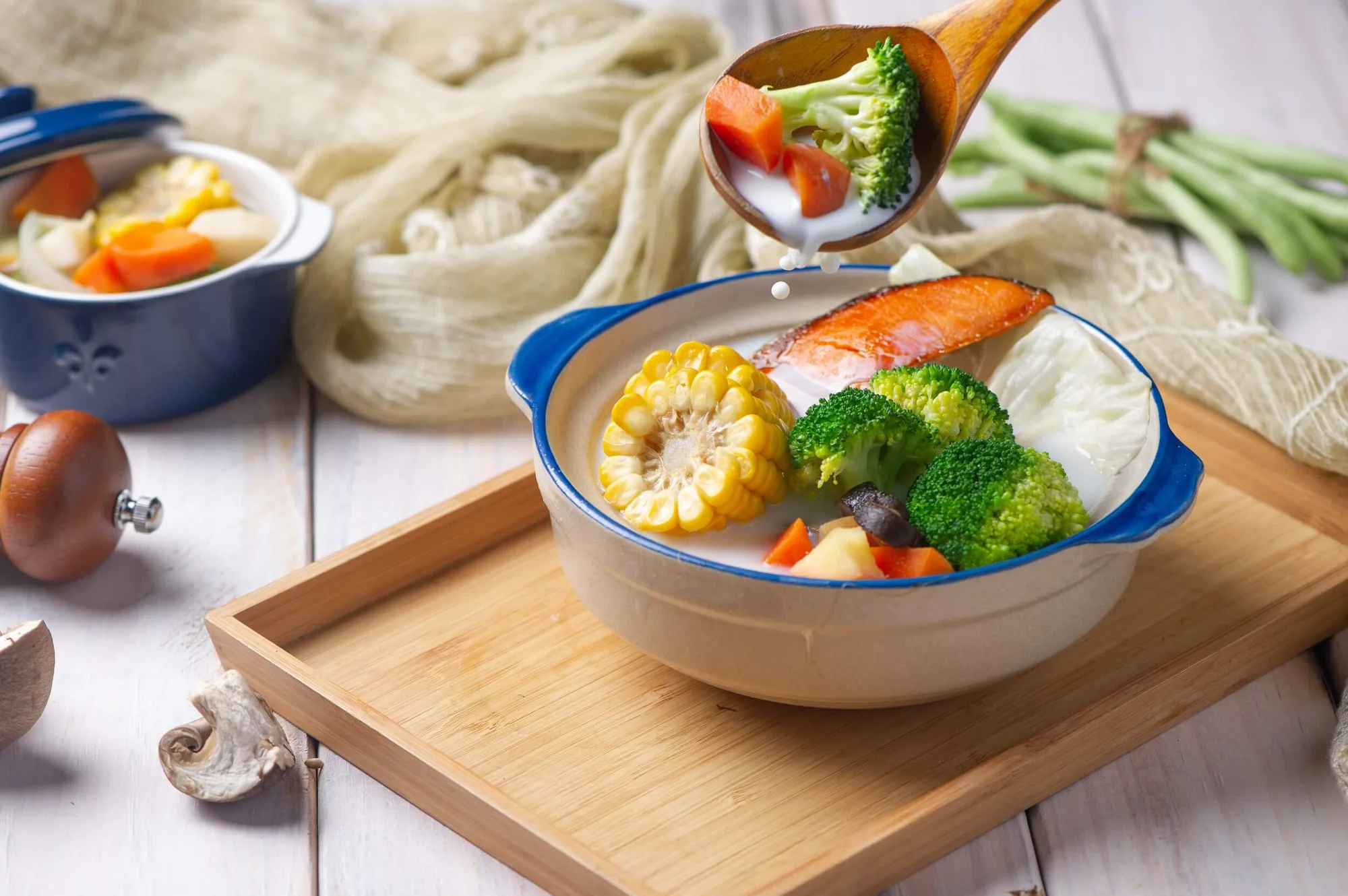 Fisch-Gemüsecremesuppe mit BIO PLANETE  Leinöl nativ